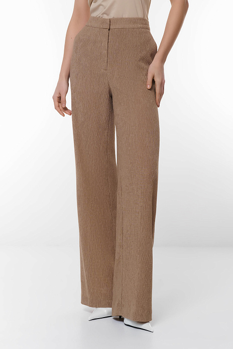 Брюки из фактурного материала Бренд Caterina Leman