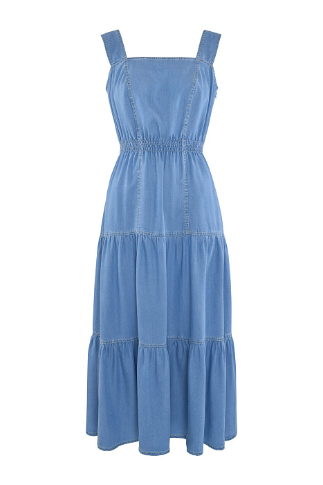 Платье из денима с воланами Бренд Caterina Leman