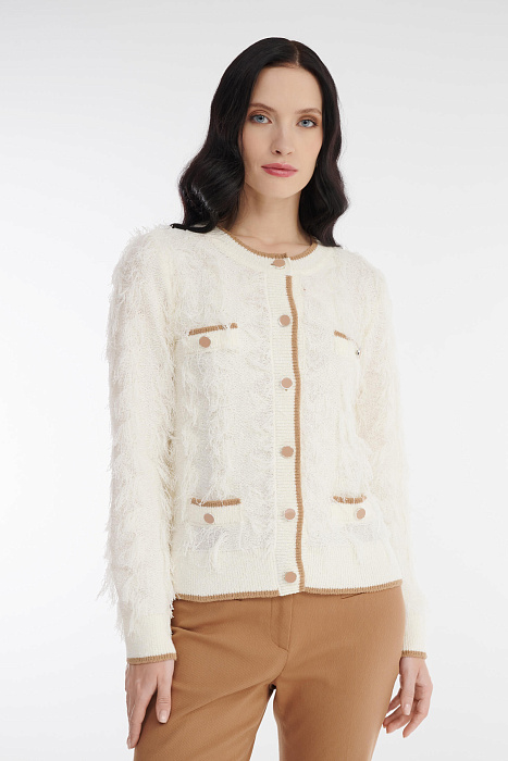 Фактурный кардиган на пуговицах Бренд Diana Gallesi