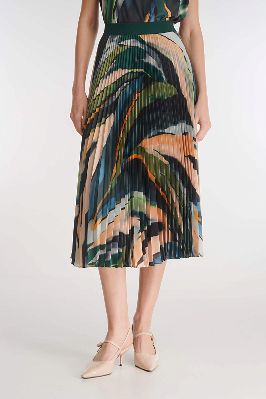 Плиссированная юбка с абстрактным принтом Бренд Caterina Leman