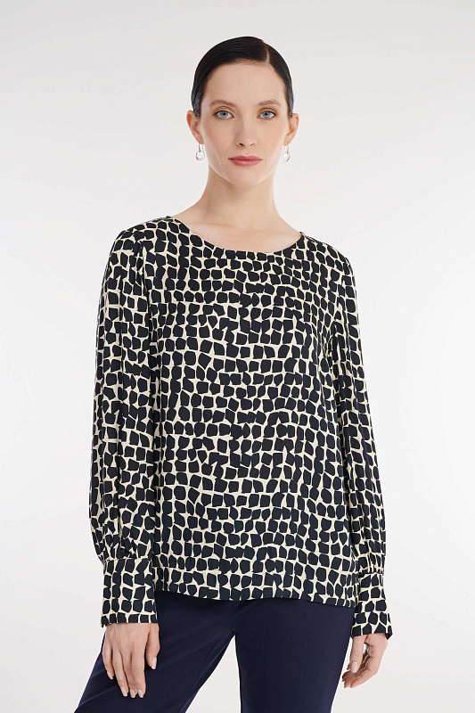 Блузка с принтом Бренд Diana Gallesi