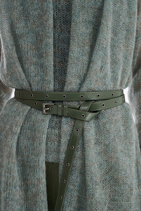 Кожаный ремень с люверсами Бренд Sarah Pacini