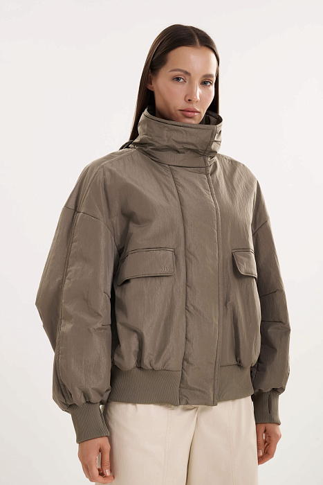 Куртка-бомбер из водонепроницаемого и ветрозащитного материала Бренд MM