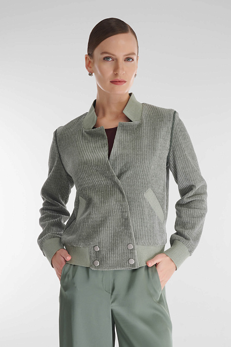 Бомбер из мягкого вельвета Бренд Caterina Leman