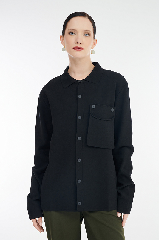 Рубашка с накладным карманом Бренд Sarah Pacini