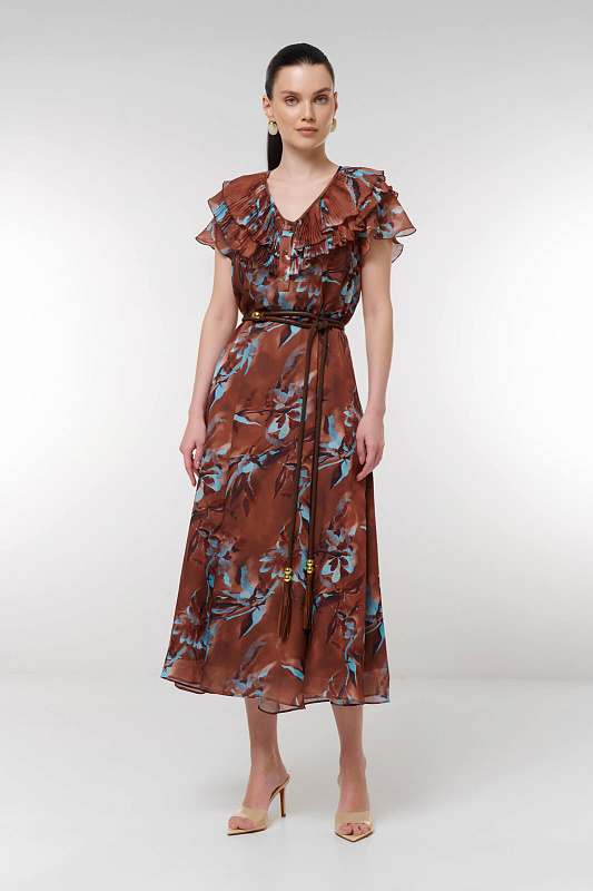 Платье с цветочным принтом Бренд Caterina Leman