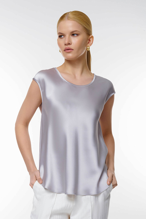 Топ из атласа Бренд Caterina Leman