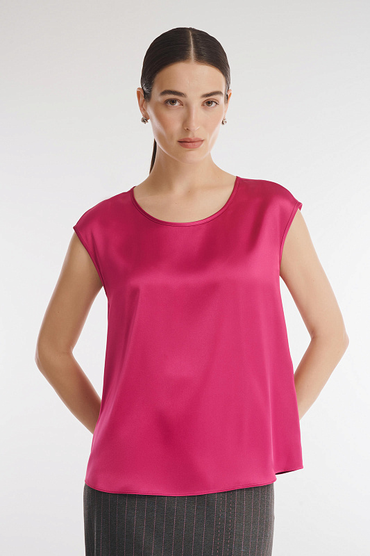 Топ из струящейся поливискозы Бренд Caterina Leman