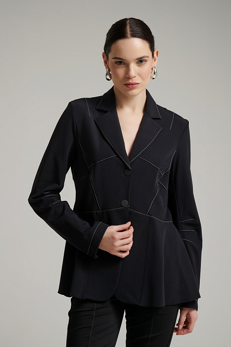 Пиджек с контрастной строчкой Бренд High