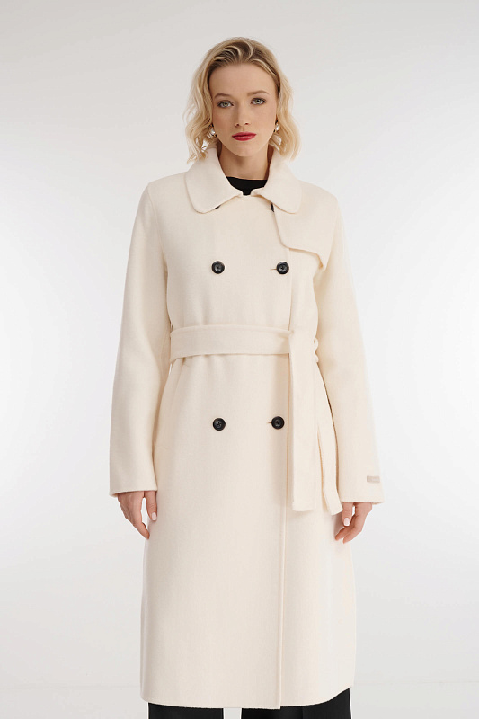 Двубортное пальто длины миди Бренд Diana Gallesi