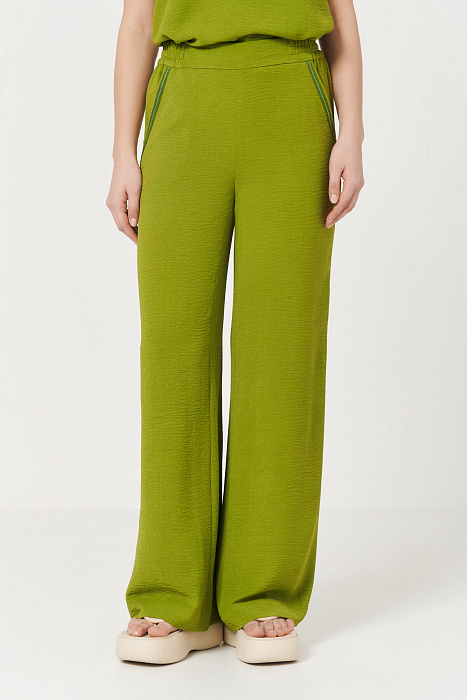 Широкие брюки из муслина Бренд Caterina Leman