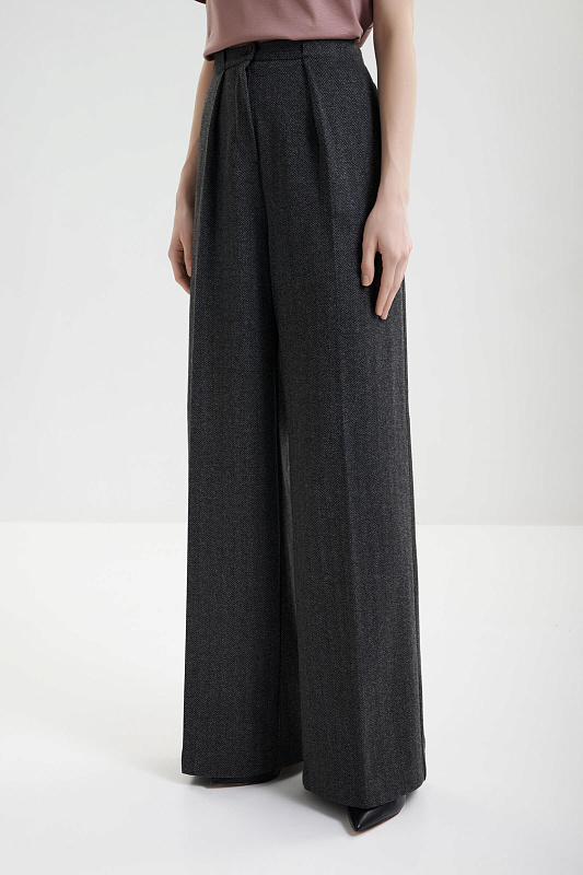 Брюки-палаццо из смесовой вискозы Бренд MM