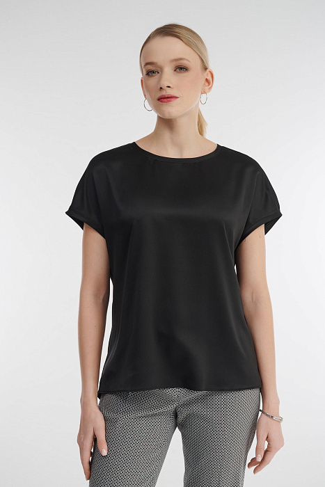 Блузка из шелковистой вискозы Бренд Diana Gallesi