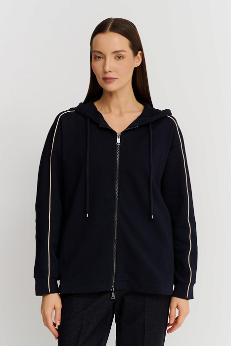 Хлопковая толстовка на молнии Бренд Max Mara