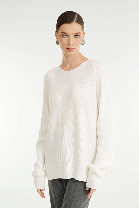 Удлиненный джемпер в рубчик Бренд Rocco Ragni