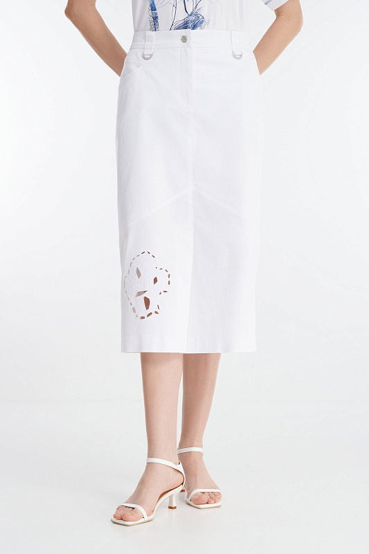 Юбка с вышивкой ришелье Бренд Caterina Leman