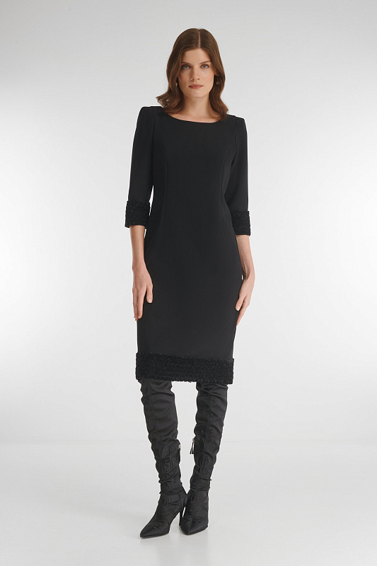 Платье-футляр с цветочным декором Бренд Caterina Leman