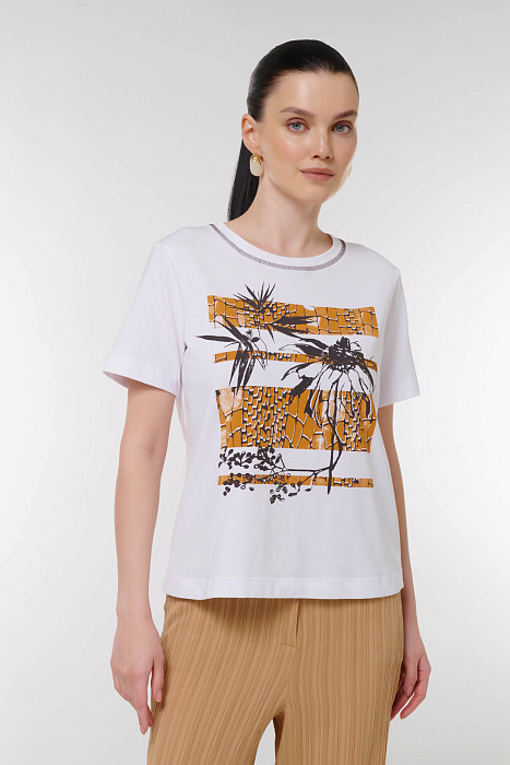 Футболка с принтом Бренд Caterina Leman