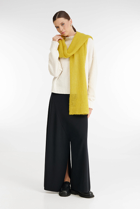 Однотонный вязаный шарф Бренд Sarah Pacini