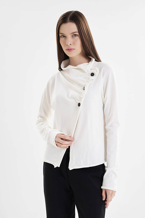 Асимметричный кардиган с драпировкой Бренд Sarah Pacini