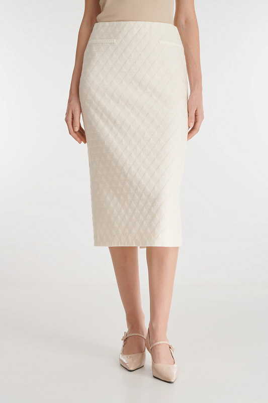 Фактурная юбка из смесового хлопка Бренд Caterina Leman