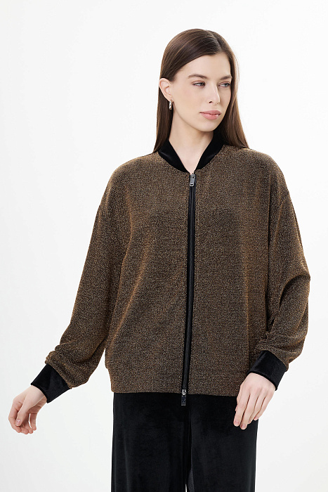 Бомбер с люрексом Бренд Luisa Viola